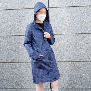 작은 물방울 지퍼 여성레인코트 우비 등산 골프 비옷