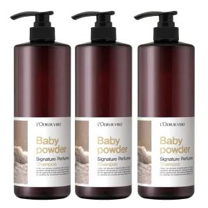 2 +1 로더베르 샴푸/트리트먼트/바디워시1L대용량 3개 세트