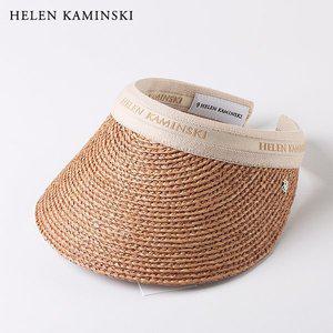 [헬렌카민스키] 여성모자 비앙카 누가/네추럴 로고 / 라피아 썬바이저 썬캡 / 국내재고보유