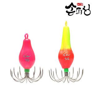 쭈킬 쭈꾸미 야광 봉돌 애자 쭈꾸미 문어 갑오징어 채비 낚시