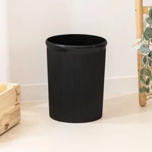 창신리빙 주름오픈 휴지통(대) 12L 블랙