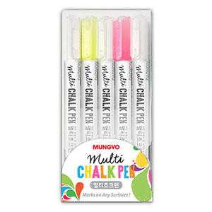 문교 멀티 쵸크펜 3색 5본입 세트 물분필 워터초크