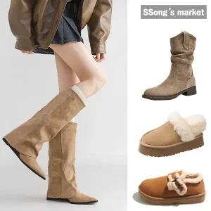 [쏭스마켓] 따뜻한 겨울 털신발/부츠/롱부츠/방한화/운동화