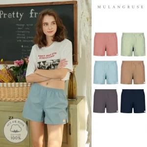 [순면]파스텔 여성 트렁크팬티/반바지 여자 홈웨어 잠옷 6종 택1