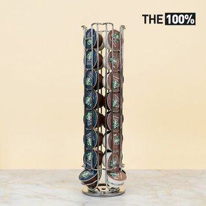 돌체구스토 캡슐 보관함 십자형 회전형 32구 실버 홀더 거치대 디스펜서 호환용