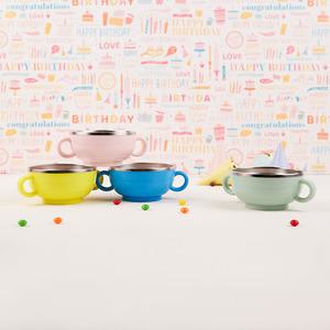 릴팡 티어제로 항균 식기세척 가능 튜브 스텐 양수 대접 유아 어린이 공기 밥그릇 국그릇