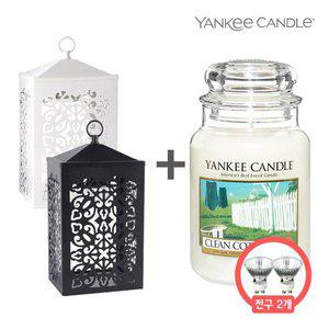 [양키캔들] 스크롤 캔들 워머세트(전구2개 포함)+라지자
