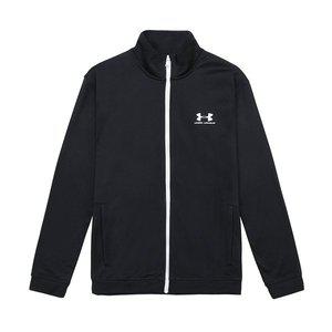 [언더아머] UA 스포츠스타일 트리콧 기모 집업 블랙 남성 여성 플리스 트레이닝 트랙탑 풀집 자켓 13292...