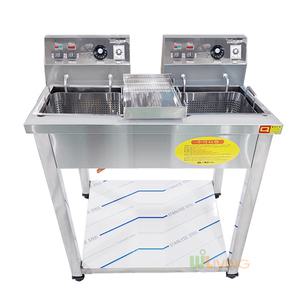 전기튀김기DS-200스텐2구/대형튀김기/업소용튀김기/식당용튀김기