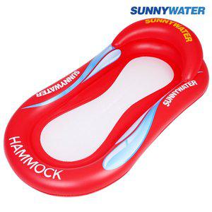 [써니워터] 특대형 해먹튜브 (레드) 물놀이튜브 물놀이보트  고무보트 에어보트