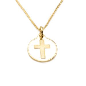 14K 미아방지 십자가 목걸이 유앤미쥬얼리
