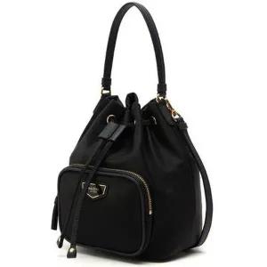 [헤지스](대전신세계)블랙 나일론 혼방 스몰 버킷백HIBA4F303BK