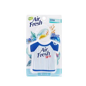 애경) 에어후레쉬 옷장용 시원한 아쿠아향 방향제 탈취제 32g x1개