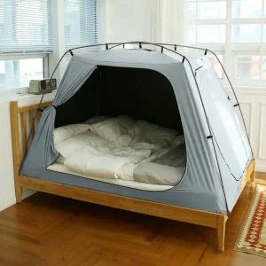 [셀링코리아]S 산들로 암막 95 보온 폴리 난방텐트 2인용 더블 SA-IT026 거실형 겨울 가족 실내텐트