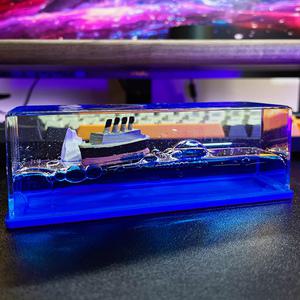 물멍 뒤집어지지않는배 타이타닉 죠스 해적선 대쉬보드 악세사리