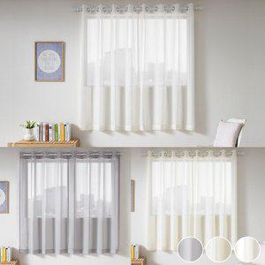 [알뜨리] 쉬폰커튼170 차르르 쉬폰 커텐 거실 안방 작은창 사계절 여름 속커튼 아일렛형