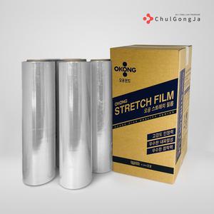 오공 스트레치필름 공업용랩 포장용랩 파렛트랩 M12 350m 4롤