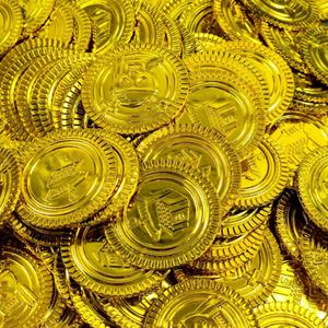 촬영소품 가짜주화 황금동전 골드코인 모형 금화_100p