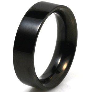 [타티아스]T-113 블랙 티타늄 반지, 이니셜 무료, 무료배송, 맞춤제작, 평생 A/S