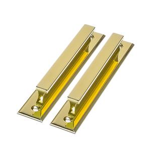 두일 T레일 판손잡이 골드 P96 2개 베란다 샷시 미닫이 건축 중문 업소용 현관 문고리 출입문