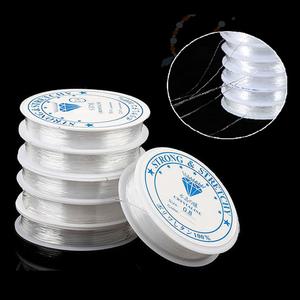 투명 실팔찌실 비즈 낚시줄 염주 우레탄실 탄성실 0.4-1mm