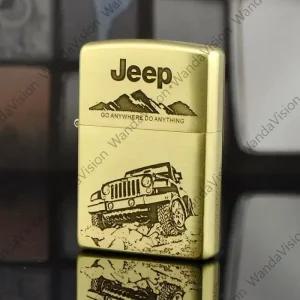 정품 순수 구리 양면 조각 지프 체로키 ZIPPO 라이터