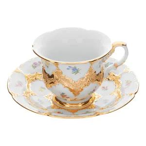 [롯데백화점]마이센 비폼 플라워 골드 커피 컵앤소서