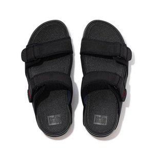 [핏플랍] 남성 슬리퍼 고흐 목 슬라이드 EA7-090 블랙