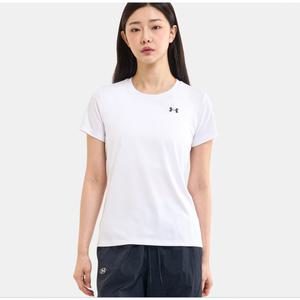[언더아머](의정부점)1384231 화이트 여성 기능성 테크티 반팔 반팔티 운동복 트레이닝복