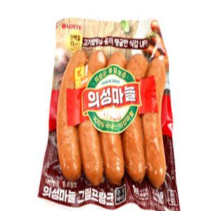 [롯데햄] 롯데 의성 마늘 프랑크 350g x 2개