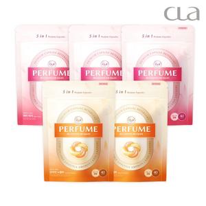 클라 라이프케어  총200개입 퍼퓸 중성 프리미엄 세탁세제 5in1 캡슐세제 섬유유연 40개입 x5팩