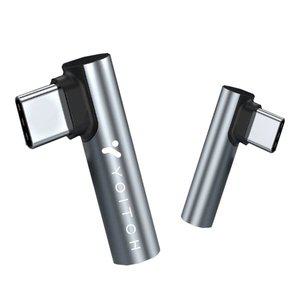 [요이치]플레인n USB C타입 L자형 3.5mm DAC 내장 오디오 이어폰 젠더