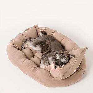 강아지방석 고양이 올인원 기능성 다기능 침대 쿠션 베개 미끄럼방지 패드 집 하우스 S-L