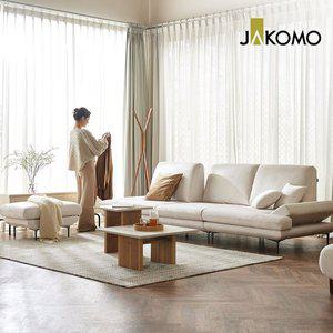 [자코모]일레븐 스윙 4인 기능성 젠위브 패브릭 소파+스툴