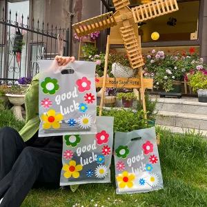 꽃 포장 쇼핑 선물 봉투 꽃디자인 반투명봉투