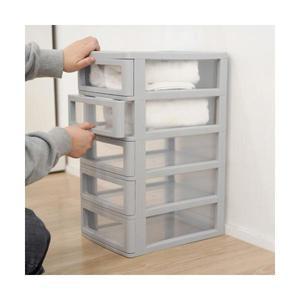 니드코 모던플러스 서랍장 5단 그레이 2963 드레스룸 옷 장난감 플라스틱 다용도 수납함