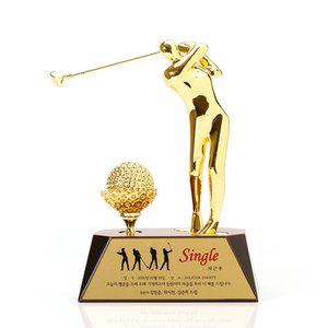 [청송]골드 크롬 골프 트로피 이글패 싱글패 홀인원 CS-028