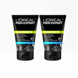 [로레알파리] 맨 엑스퍼트 퓨어앤매트 숯파우더 클렌징폼 100ml 2개
