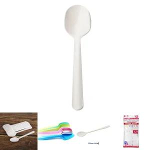 (100개) 기본형 일회용 스푼/숟가락/수저/1회용/숫가락/플라스틱/간식/빙수/소모품/배달/포장/캠핑