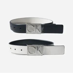 캘빈클라인 로고 양면 가죽벨트