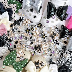 [퍼니펀] 샤비츠 리본 보석 진주 큐빅 왕리본 신발 장식 악세사리 파츠 슈즈 참 꾸미기 신꾸 모음