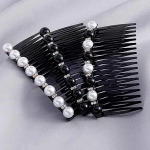 진주 큐빅 빗핀 올림머리빗핀 셀프웨딩핀 진주핀 큐빅빗핀 혼주빗핀 고급핀 고정빗핀 포인트빗핀 헤어빗핀*