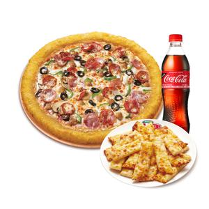 [파파존스] 치즈롤 수퍼파파스(L)+치즈스틱+콜라500ml