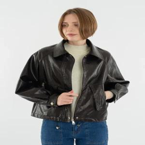 [리오벨]스텐카라 FAUX 집업 가죽점퍼