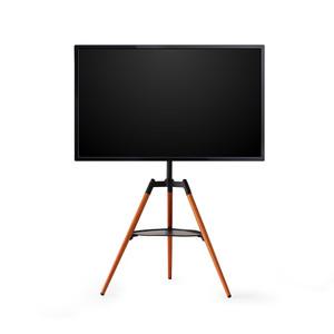 와룡물산 티비 TV 스탠드 거치대 받침대 55인치 65인치 삼성 LG 호환 이젤형 원목 받침대 좁은공간