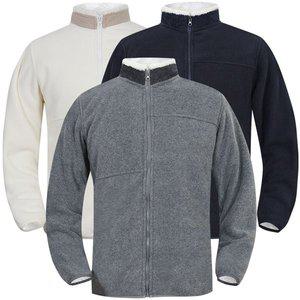 [디바옴므]하이넥 배색 후리스 양털안감 집업 자켓 점퍼 플리스 남여공용