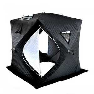 빙어낚시텐트 큐브텐트 누빔 보온 화목난로 굴뚝 캠핑