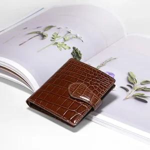 악어가죽지갑 펠릭스 W (Felix W) 여성 명품 유광 반지갑