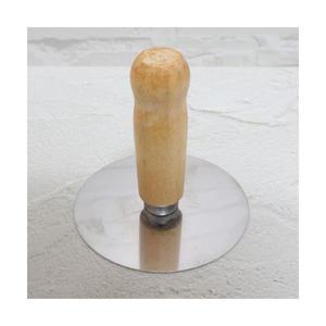 국내산 스텐 호떡누르개 나무손잡이 10cm 소 12cm 대 반죽뒤집개 달고나 누릉지 납작만두