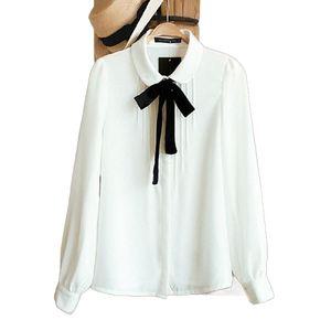 여성용 블라우스 블랙리본 하객룩 하이넥 긴팔 봄 가을 하객 왕리본 항공발송